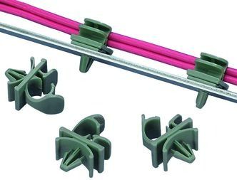 Cable Accessories Latching Wire Clip Nylon 6/6 Natural