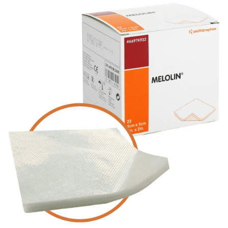 Повязка абсорбирующая неадгезивная на нетканой основе MELOLIN  (не стерильная) 10см x 10см Шт. в уп. 150,Smith&Nephew