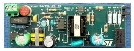 Evaluation Board Represents A Low Cost, High Efficiency, High Brightness Multiple LED Driver Based On The Integrated OffLine Switching Regulator Viper12AE