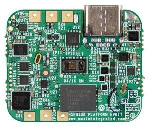 Health-Sensor Board for MAX30101 Optical Sensor/MAX30205 Temperature Sensor/MAX30003 AFE/MAX32620 ARM Microcontroller Box