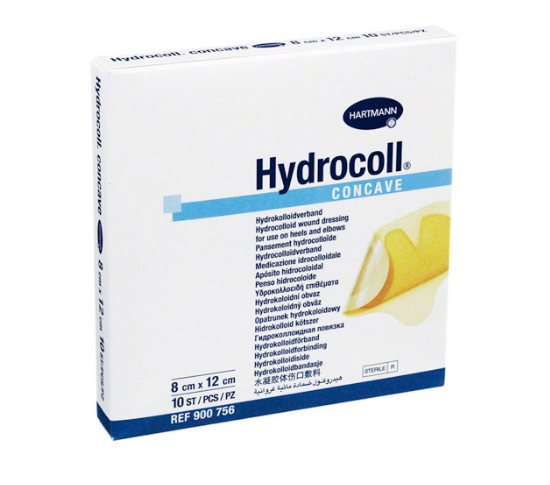 HYDROCOLL concave - На область локтей и пяток, 8x12см; №10,  9007562, Hartmann