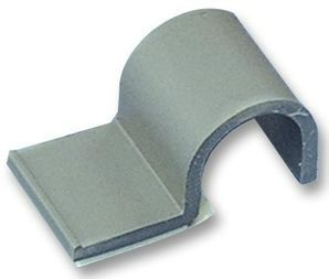 Cable Accessories Adhesive Backed Cord Clip Polyvinyl Chloride Gray