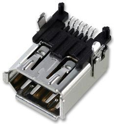 Conn IEEE 1394 SKT 6 POS 1mm Solder RA SMD 6 Terminal 1 Port Tray