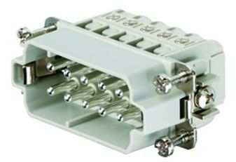 Conn High Density M 10Signal/1Ground POS Screw ST Cable Mount