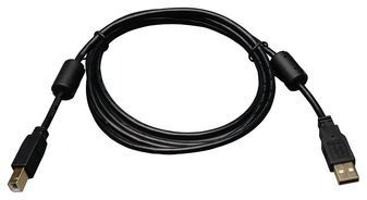 3FT USB 2.0 HI-SPEED A/B DEVICE CABLE FERRITE CHOKES M/M
