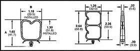 Cable Accessories Vertical Fiber Saddle Nylon 6/6 Natural