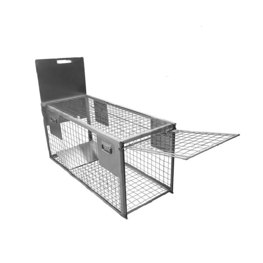 Клетка-ловушка для собак КЛ-9 1300х500х600(700)h мм (каркас серый) сварная, ТД ВЕТ