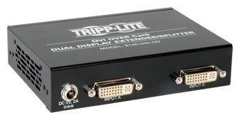 2-PORT DUAL DISPLAY DVI OVER CAT5 CAT6 EXTENDER SPLITTER TAA