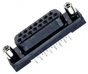 Conn D-Subminiature SKT 15 POS 2.74mm Solder ST Thru-Hole 15 Terminal 1 Port