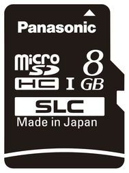 MicroSD/SDHC Card 8GB 1.8V/2.5V/3.3V Industrial Temp