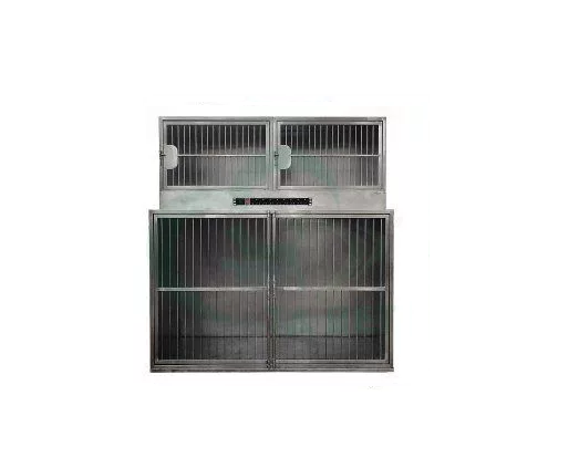Модуль из 3 клеток из нерж.стали с розетками 1400х720(500)х1450(1550)h с колесами, ТД ВЕТ