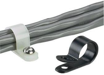 Cable Accessories Fixed Diameter Cable Clamp Nylon 6.6 Black Bulk
