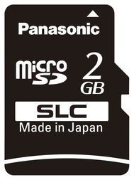 MicroSD/SDHC Card 2GB 1.8V/2.5V/3.3V Industrial Temp