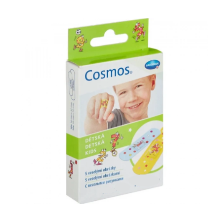 COSMOS kids - Пластырь - пластинки для детей (с рисунком)  №20, 2 размера  1,6х5,7см (10 шт.), 1,9х,  5356235, Hartmann