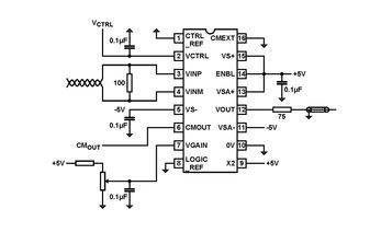 SP Amp DIFF Receiver Amp Single ±6V 16-Pin QSOP