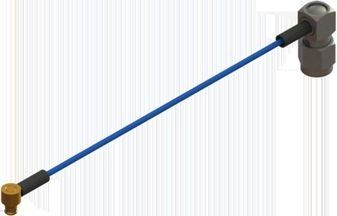 0.085 T-Flex 405 Cable Assembly 50 Ohm DC to 18 GHz SMP Right Angle Female to SMA Right Angle Male 6-Inch Bulk