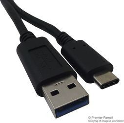 Cable Assembly PVC 0.6m 24AWG 24POS USB Type C to 9POS USB Type A M-M Bag