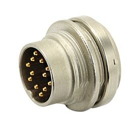 Conn Circular M 4 POS Solder ST Panel Mount 4 Terminal 1 Port