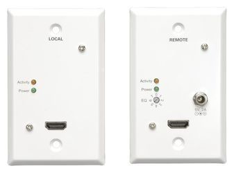 HDMI OVER DUAL CAT5 CAT6 60HZ WALLPLATE EXTENDER KIT TAA GSA