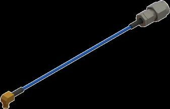 SMP Female R/A to 2.92mm Male R/A Cable Assembly for .047 Cable (OAL 6")
