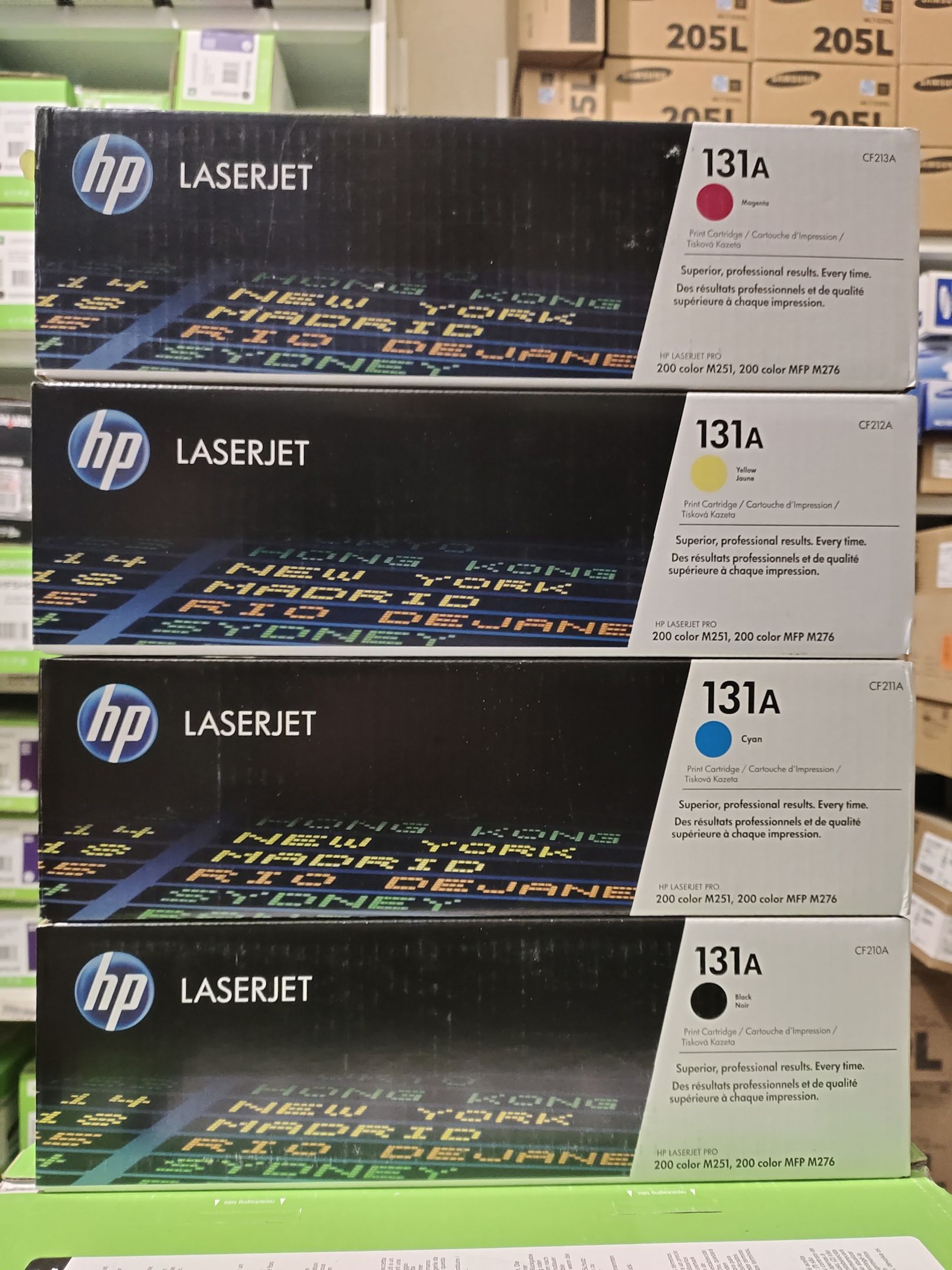 Картридж CF210A CF211A CF212A CF213A для HP LJ Color M251/276 КОМПЛЕКТ