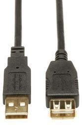 3FT USB 2.0 HI-SPEED EXTENSION CABLE SHIELDED A M/F