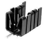 Heat Sink Passive TO-220/TO-262 Vertical Clip 27.3°C/W Black Anodized
