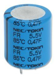 Cap 0.47F 5.5V -20% to 80% (16.5 X 21.5mm) Radial Cylindrical 5.08mm 85°C Bulk