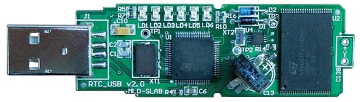 RTC Dongle Demonstration Board Based On The M41T62 And ST72651Ar6
