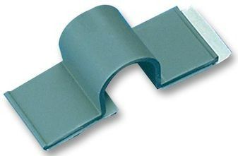 Cable Accessories Adhesive Backed Cord Clip Polyvinyl Chloride Gray