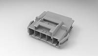 1X5 CAP HOUSING PANEL MOUNT KEY C LGR