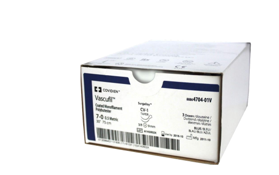Материал хирургический шовный нерассасывающийся Vascufil, 12 шт. в уп., Medtronic