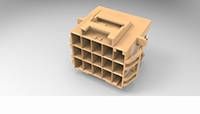 3X5 CAP HOUSING PANEL MOUNT KEY B BRO