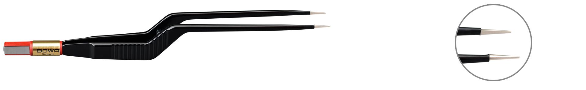 Bowa Пинцет биполярный, NON-Stick-Gold, байонетный, 180 мм, 0,6 мм