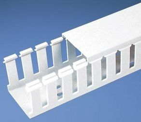 Cable Accessories Wide Slot Wiring Duct Polyvinyl Chloride White