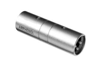 Conn XLR Adapter M-M 3/3 POS ST 2 Port