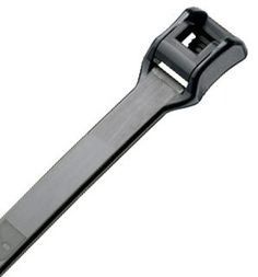 Cable Accessories Belt Inline Cable Tie Weather Resistant Nylon 6.6 Black Bulk