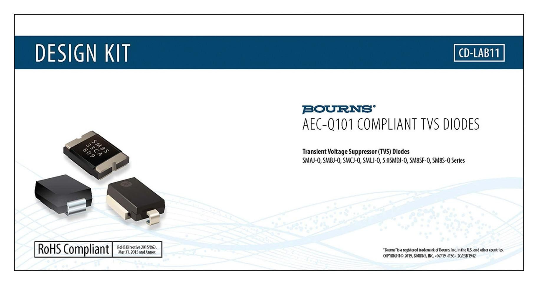 AEC-Q101 TVS Diode Design Kit 32 Pieces