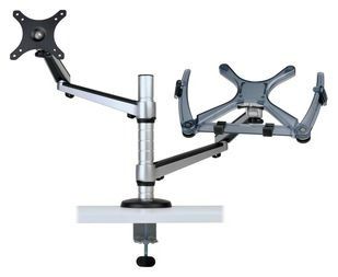 DUAL DISPLAY LCD 13"-27" LAPTOP 15" SWIVEL TILT DUAL DESK CL