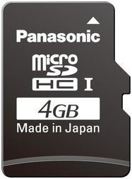 microSD Card 4GB 4.6V Industrial Temp