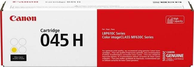 Картридж Canon 045H Y(1243C002) желтый для Canon i-SENSYS LBP-611Cn/ 613dw/ MF632Cdw/ 635Cx/ 633Cdw/