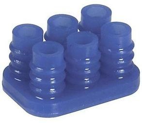 Connector Accessories Seal Protector 6 POS Silicon Rubber Blue