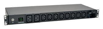 PDU METERED 200V-240V 16A IEC-309 8 C13; 2 C19 HORIZONTAL 1U