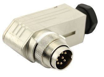 Conn Circular M 6 POS Crimp RA Cable Mount 6 Terminal 1 Port