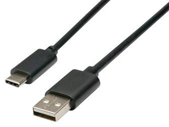 Cable Assembly PVC 1m 24AWG 24POS USB Type C to 4POS USB Type A M-M Bag