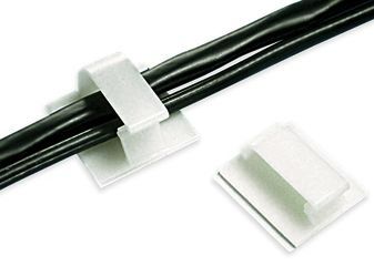 Cable Accessories Adhesive Backed Cord Clip Nylon 6/6 Natural