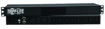 Single-Phase PDU 100VAC to 240VAC 14-Outlets C20 16A Input 1U Rack Mount