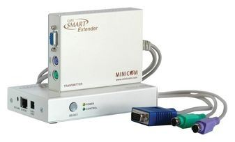 MINICOM CAT5 SMART KVM EXTENDER PS/2 2-PORT KVM TAA GSA