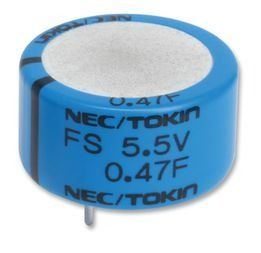Cap 0.47F 5.5V -20% to 80% (21.5 X 13mm) Radial Cylindrical 7.62mm 70°C Bulk