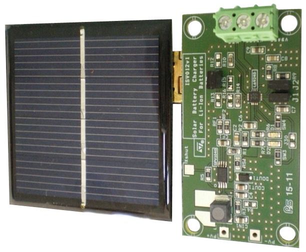 SPV1040 5W Solar Battery Charger for Single-Cell Li-ion and Li-Pol Batteries Demonstration Board